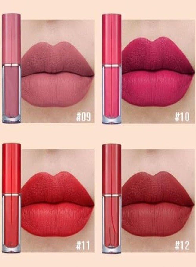 LOBE MIRACLE Matte Velvet Liquid Lipstick Set, 12 Long-Lasting, Waterproof Lip Glosses for Women, Pink (12SetPremium) - Image 5