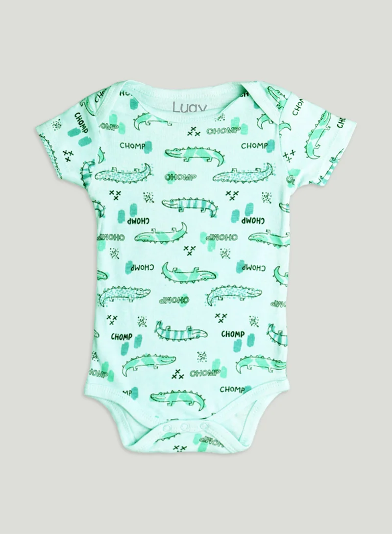 Luay  100% Organic Cotton  Based Onesies | Sleepsuits| Night Suits|Jumpsuit | Wondersuit for Baby Boys & Baby Girls, New-Born, infants,Toddlers_ Including Vibrant Pattren & Colors Create festive look for Men | Best Price UAE
