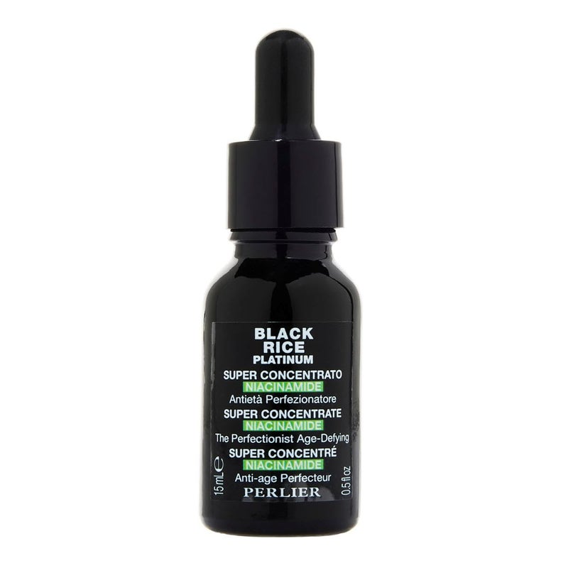 Perlier Black Rice Niacinamide Concentrate AntiAging Serum with Peptides ParabenFree FragranceFree NonIrritating Formula for Eye Area 05 fl oz - Image 1