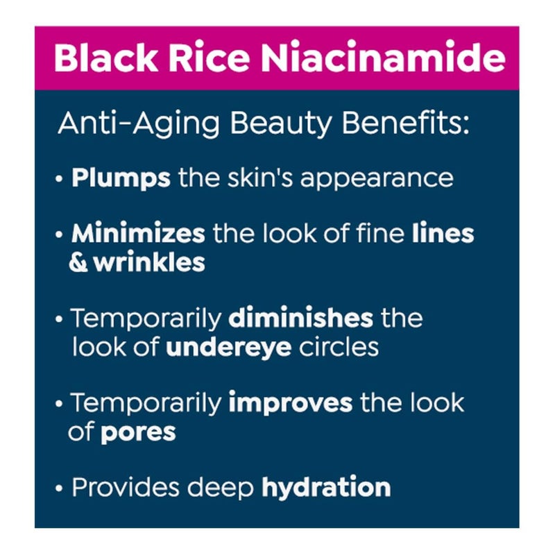 Perlier Black Rice Niacinamide Concentrate AntiAging Serum with Peptides ParabenFree FragranceFree NonIrritating Formula for Eye Area 05 fl oz - Image 2