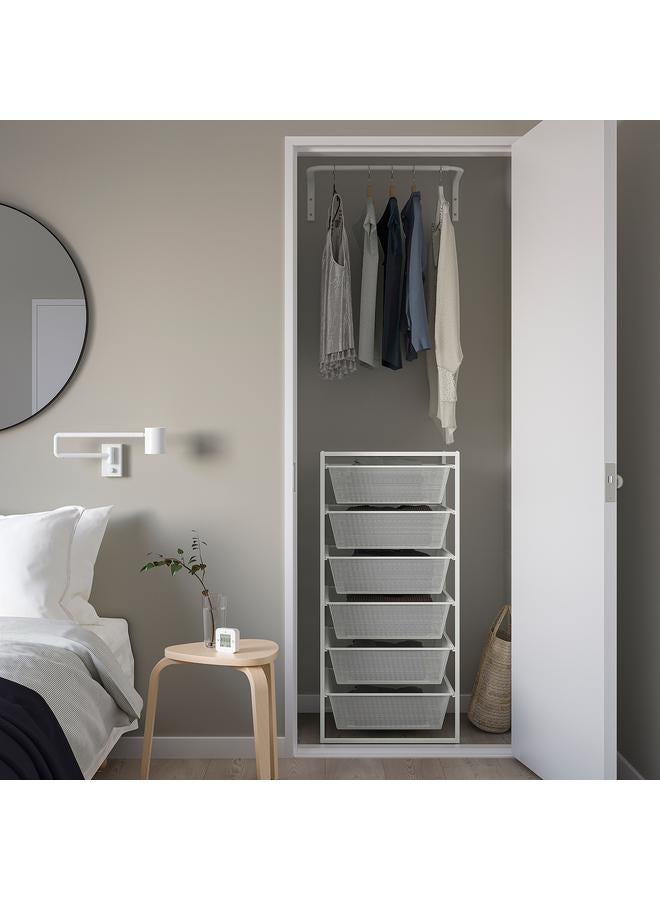 زبون مجموعة تخزين، أبيض، 50x51x104 سم - Image 3