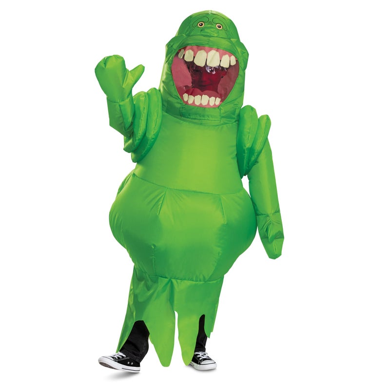 Disguise Slimer Inflating Costume for Kids Official Ghostbusters Frozen Empire Inflatable Slimer Costume and Fan Child Size - Image 2