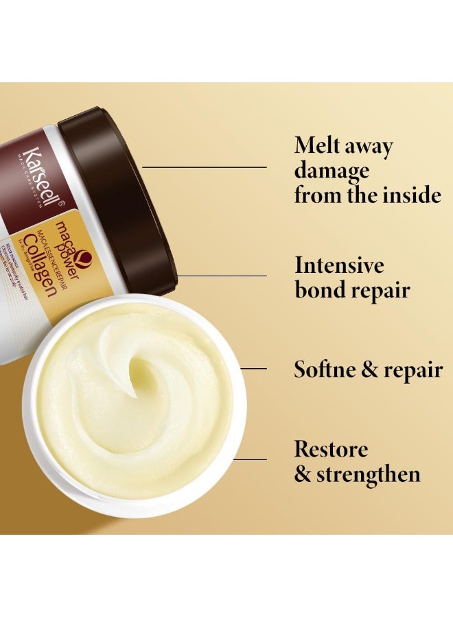 Karseell Collagen Hair Mask 500ml – Deep Repair & Nourishing Treatment for Dry, Damaged & Chemically Treated Hair - Image 4
