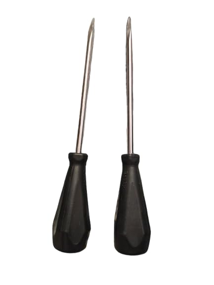 FTE Plastic Handle ice Pick Tool Set of 2 Pocker with Sharp Edge for All Sort of WorksStrong Grip 10mm - Image 1