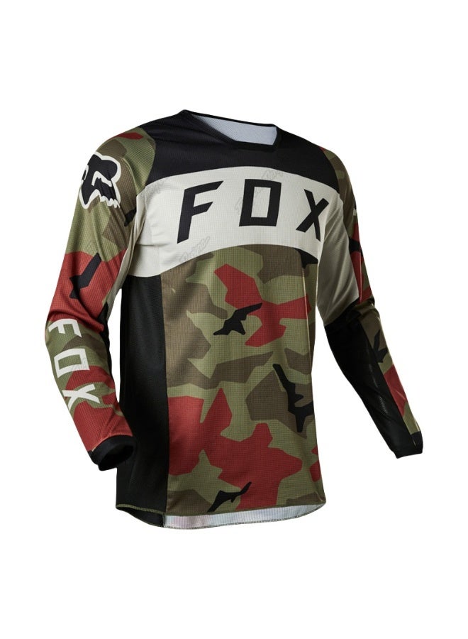 Fox Men's Outdoor Cycling Suit Off-road Road Mountain Bike Cycling Tops - Image 1
