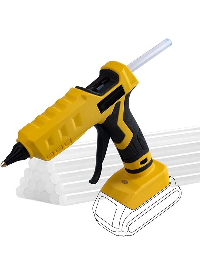 Generic - Cordless Hot Glue Gun for dewalt 20V Max Battery (NOT Included) High Temp Electric Power Glue Gun with 20PCS Full Size Glue Sticks - Image 1