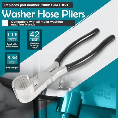 Ussuray Washer Hose Pliers, Washing Machine Hose Pliers for Washer Inlet Hoses 20001120 THP-1 - Image 2