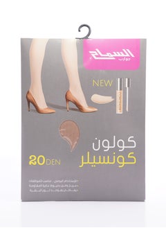 Alsamah Matte Sculpting Concealer Pantyhose – 20 Den Sheer with Full Waist Control  - Image 1
