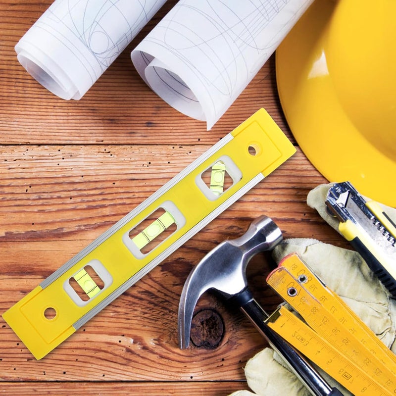 Magnetic Aluminum Mini Level Tool Reinforced Spirit Bubble Level Practical Measuring Ruler for Home Renovation and DIY Projects - Image 3