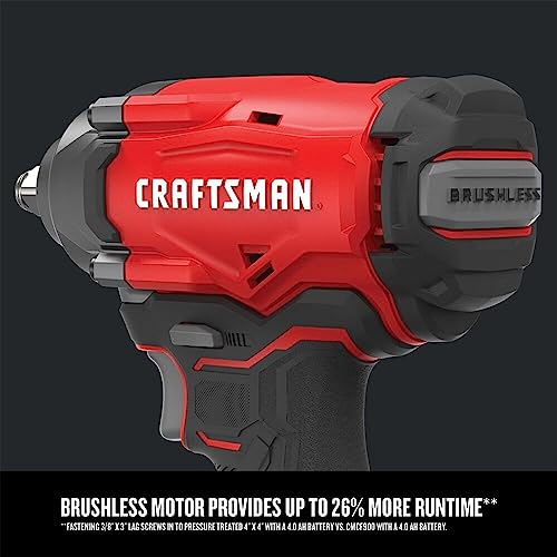 CRAFTSMAN V20 Cordless Impact Wrench, 1/2 inch, Bare Tool Only (CMCF920B) - Image 3