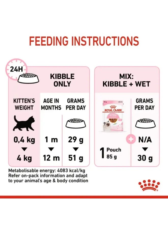 Royal Canin Feline Health Nutrition Kitten Dry Cat Food Bag 4kg - Image 4