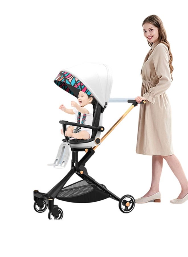 Beauenty - Lightweight Quick One Hand Fold 4 Wheels Baby Stroller With Top Tray - Image 1