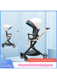 Beauenty Lightweight Quick One Hand Fold 4 Wheels Baby Stroller With Top Tray  - Image 2