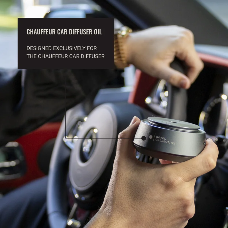 Hotel Collection  Chauffeur Smart Car Diffuser Oil - Cabana - Premium Car Air Freshener Cartridge - Marine, Bergamot, and Jasmine - Essential Oils - Cars, Trucks, SUVs, RVs & More  | Best Price UAE
