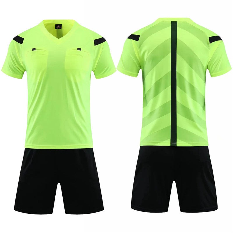 Football Referee Uniform Adult Male Football Referee Jersey Short Sleeve Suit Pocket With Velcro - Image 5