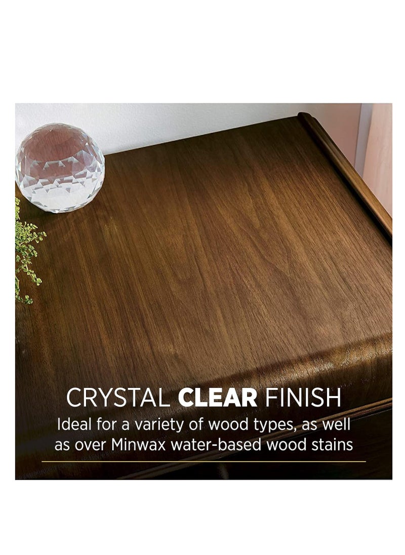 Minwax - 1/2 pt Minwax 25555 clear polycrylic water based protective finish gloss - Image 1