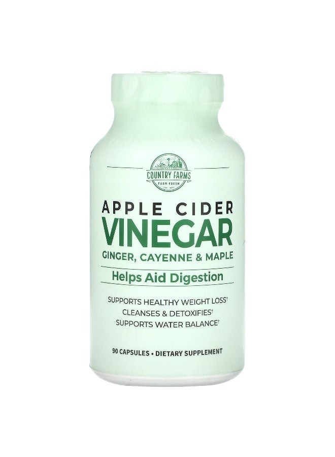 COUNTRY FARMS Country Farms, Apple Cider Vinegar, Ginger, Cayenne & Maple, 90 Capsules  - Image 1