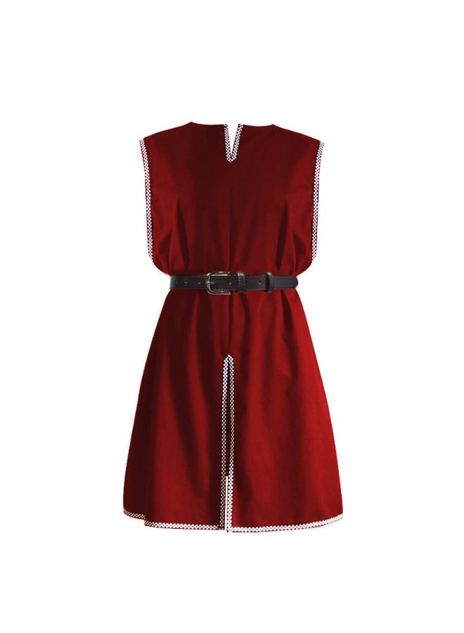 NIBEMINENT Medieval male retro knight corset round-neck robe Halloween battle samurai cosplay costume - Image 1