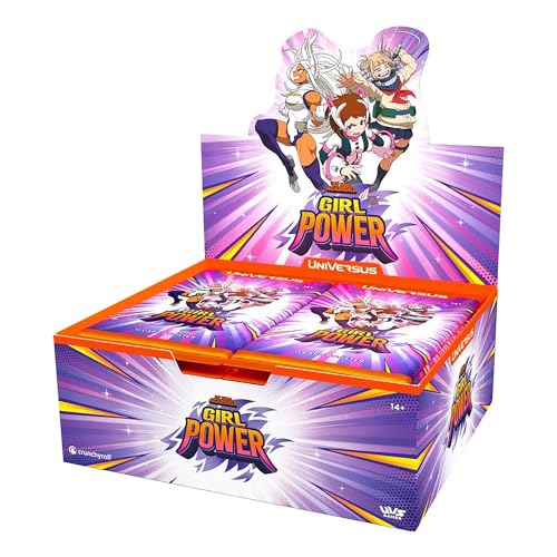 UniVersus عرض تعزيز قوة الفتيات من My Hero Academia يشمل 24 حزمة تعزيز 11 بطاقة لكل منها لعبة بناء الطوابق لشخصيات نسائية قوية - Image 1