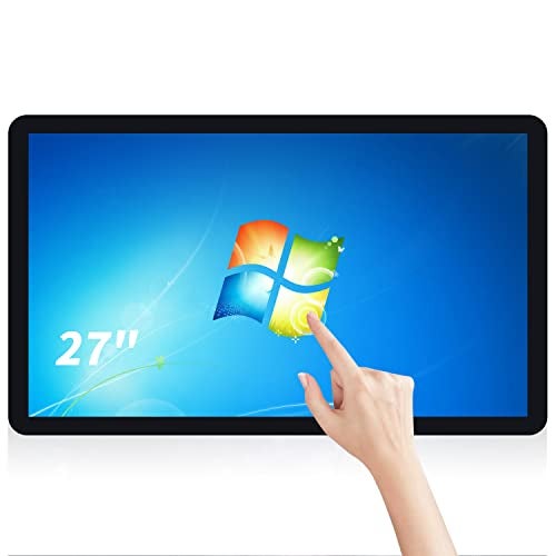 TouchWo 27 inch Touch Screen PC Monitor, Intel i5, 4GB RAM, 128G SSD, 16:9 FHD 1080P, Windows 10, Smart Board for Classroom, Meeting & Home, USB, VGA & HD-MI Monitor - Image 1