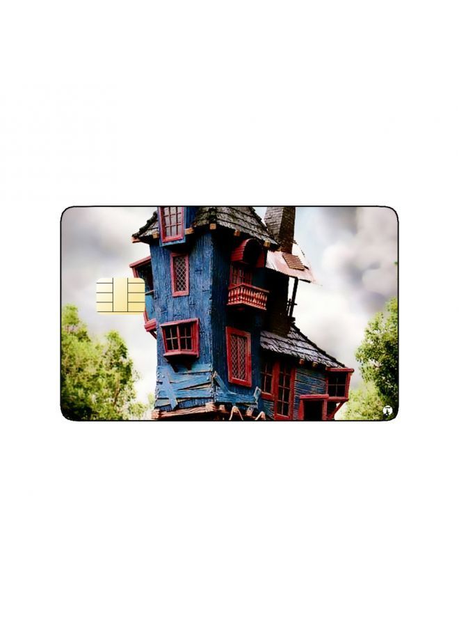 RKN PRINTED BANK CARD STICKER Beautiful House Drawing In The Woods - Image 1