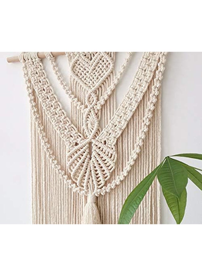 انتيكيانو مكرمية جدارية للتعليق على الحائط، ديكور عصري بوهيمي 78x40 سم - Image 3