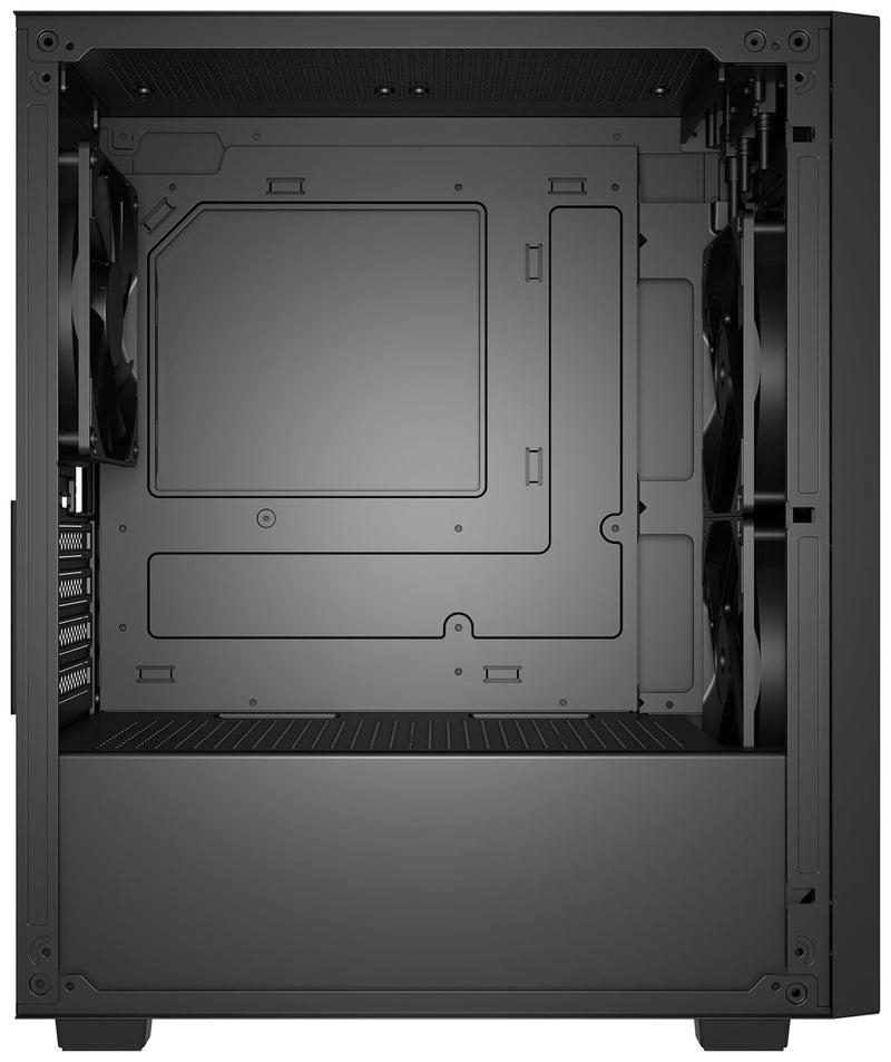 CIRCLE COMPLETE TECHNOLOGY Circle Miniator M1 Mid- Tower Computer Case | Gaming Cabinet - Black| Support M-ATX, ITX | Pre- Installed 2 x 120mm Front and 1 x 120mm Rear ARGB Mirror Fans - Image 3
