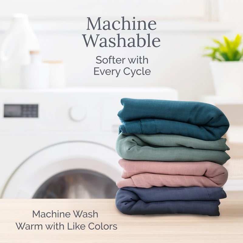 Natemia Muslin Baby Blanket - Silky Soft 6-Layer Blanket for Girls and Boys - Newborn Essentials - Large Unisex Swaddle, Multi-Use as Towel, Stroller Cover, Swaddles for Infants - 47" x 47" - Image 5