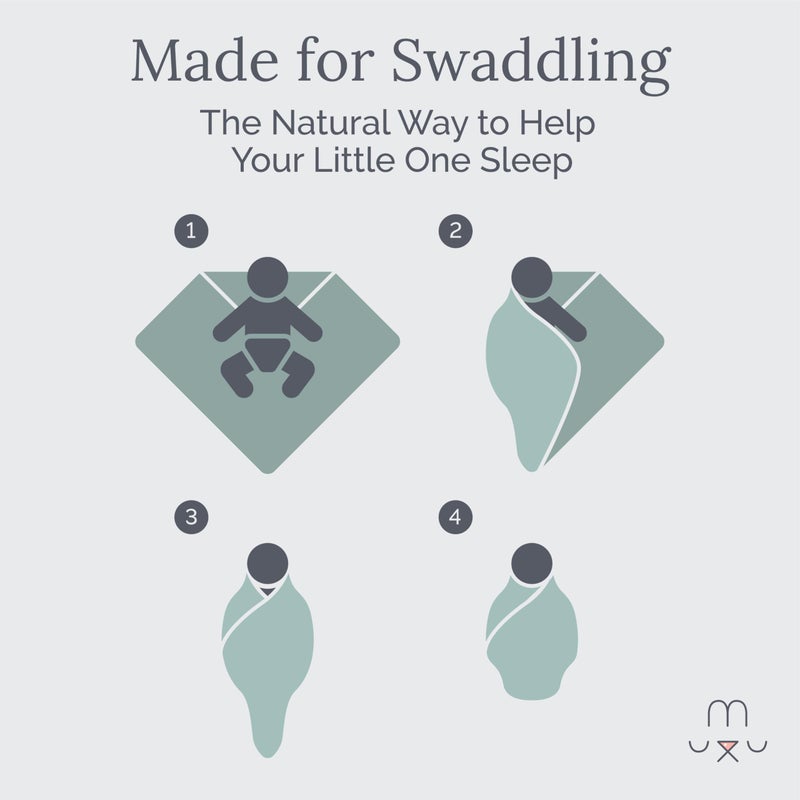 Natemia Muslin Baby Blanket - Silky Soft 6-Layer Blanket for Girls and Boys - Newborn Essentials - Large Unisex Swaddle, Multi-Use as Towel, Stroller Cover, Swaddles for Infants - 47" x 47" - Image 4