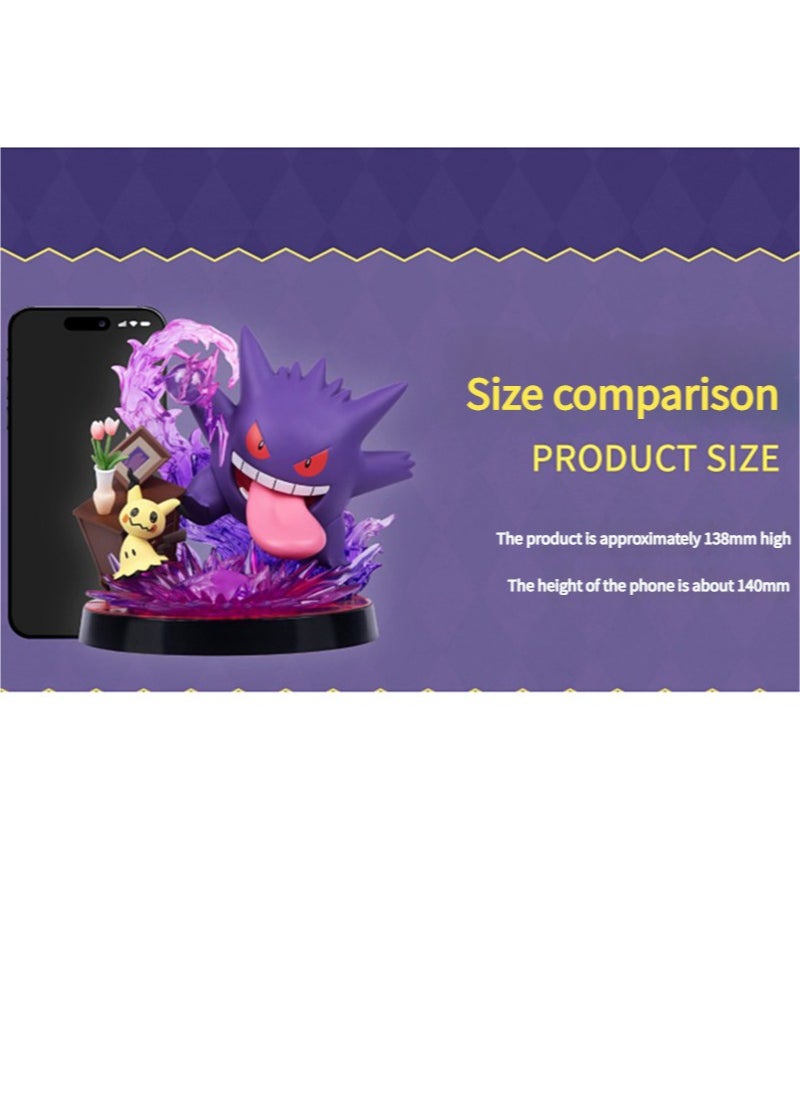 null - Gengar Pokemon Figures Model with Base 13.8 cm High Quality DSB-007-GGMNQ - Image 1