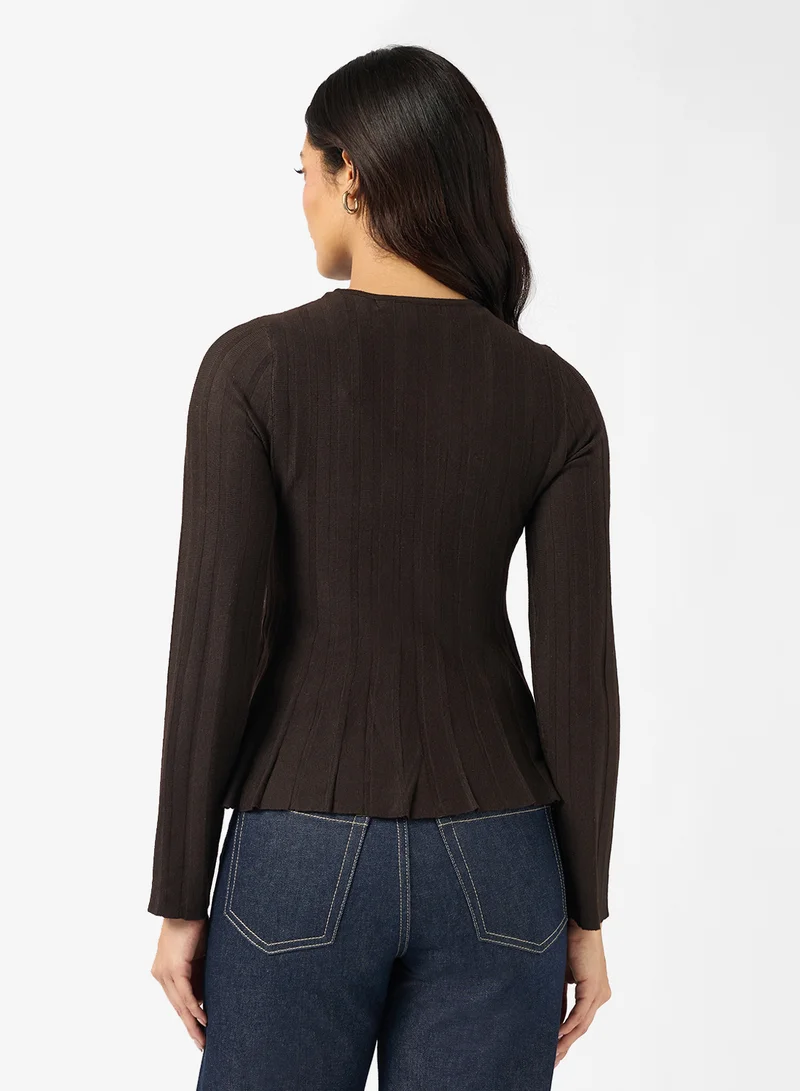 VERO MODA Vmlana Long Sleeve Crew-Neck Pullover Sweater