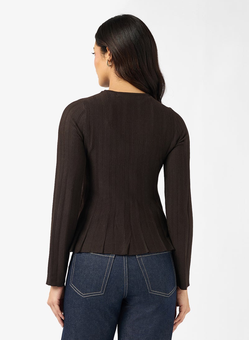 VERO MODA Vmlana Long Sleeve Crew-Neck Pullover Sweater - Image 2