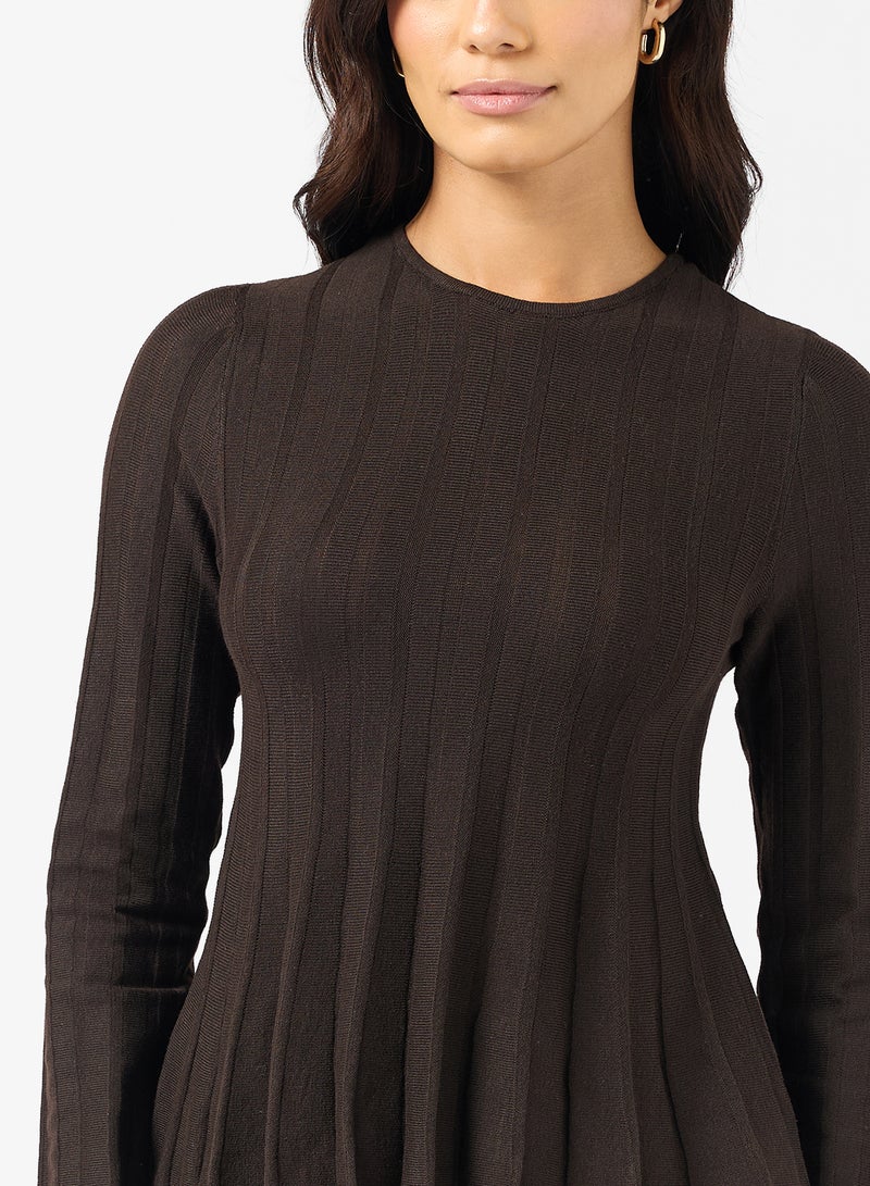 VERO MODA Vmlana Long Sleeve Crew-Neck Pullover Sweater - Image 3