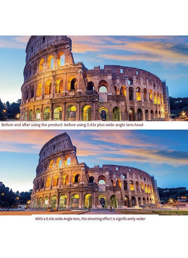 0.43X Wide-Angle and Macro 2-in-1 Auxiliary Lens 49MM