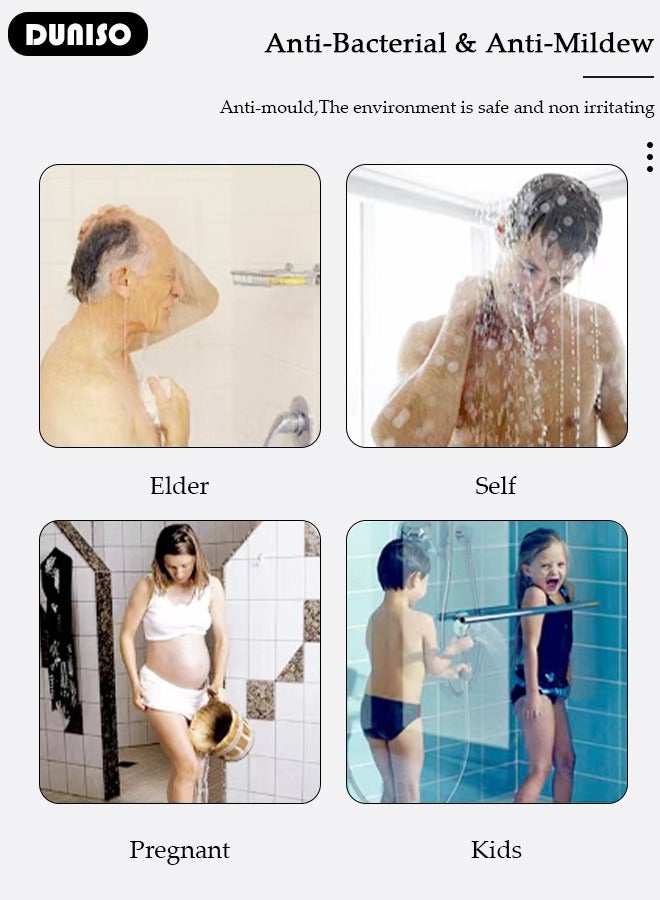 DUNISO حصيرة حمام مضادة للانزلاق بنمط الدلفين، حصيرة استحمام، حصيرة مقاومة للماء، حصيرة لتدليك القدم مع فتحات تصريف وكؤوس شفط 35*70سم حصيرة استحمام لحوض، مرحاض وأرضيات الحمام - بني - Image 3