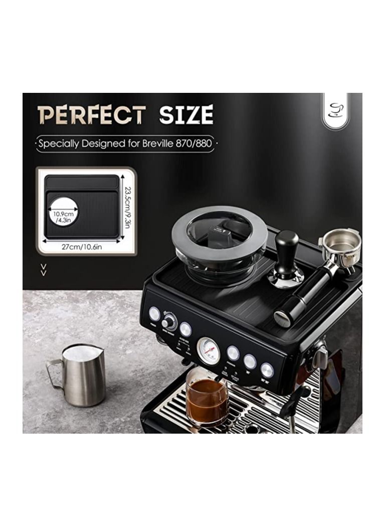 KASTWAVE Silicone Coffee Machine Pad, Food-Grade Coffee Top Cover Mat, Compatible with Breville 870/880 Coffee Machine, Waterproof Heat Resistant Non-Slip Silica Gel Pad, Coffee Maker Accessory  - Image 1