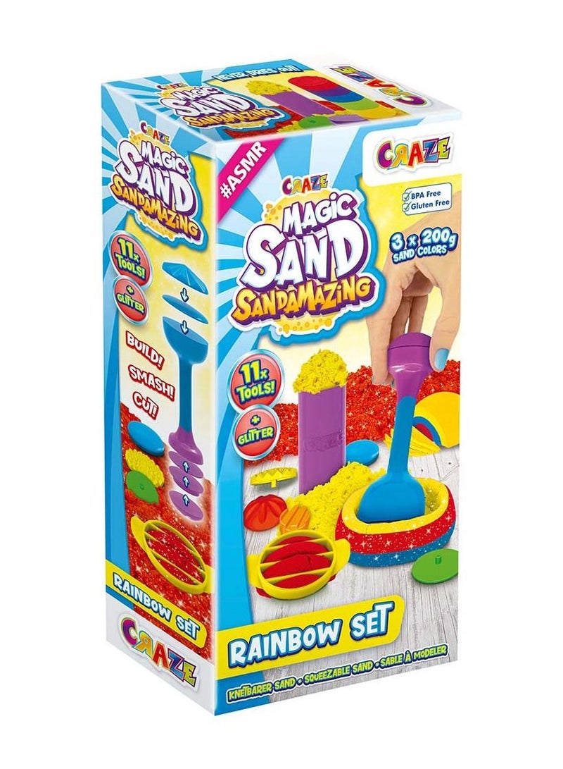 CRAZE Magic Sand Sandamazing Rainbow Set 32404 - Image 1