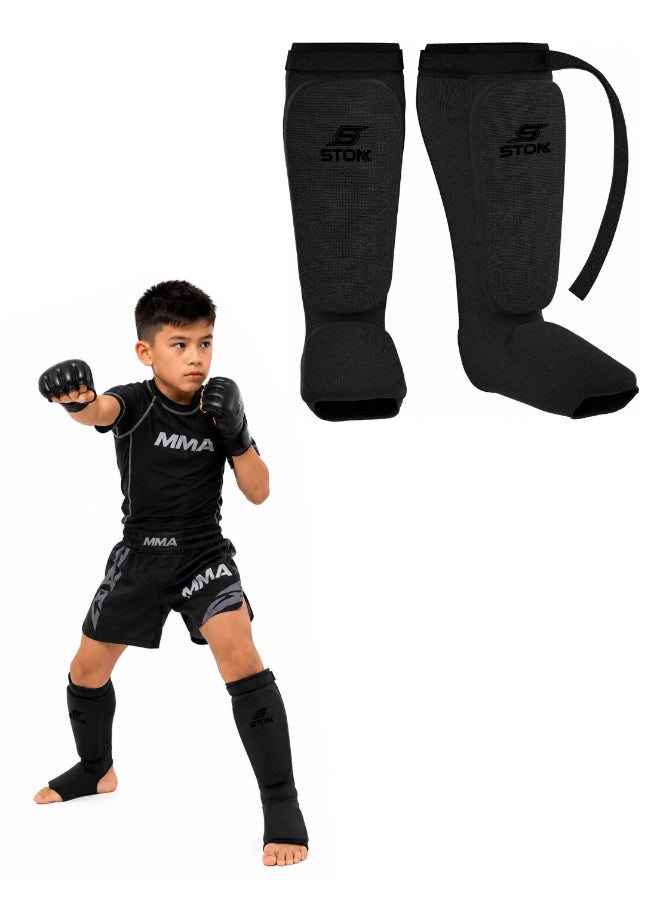 Stonk Shin Instep Guard Protective Leg Pad For Boxing MMA - Image 1