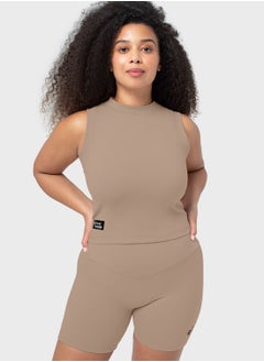 Glossy Lounge Sustainable High Neck Tank Top  - Image 1