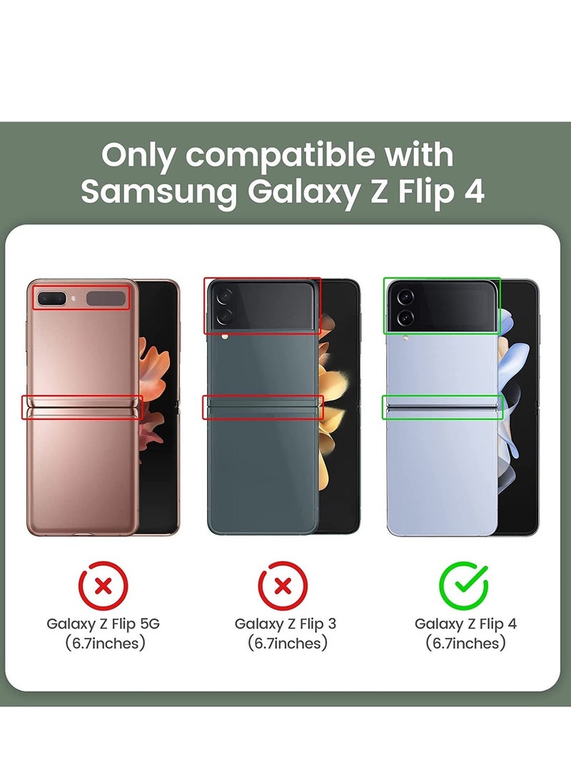 Raxoom Samsung Galaxy Z Flip 4 Case, Galaxy Z Flip 4 Clear Case [Anti-Yellow] Slim Thin Premium TPU Crystal Shockproof Protective Cover Case for Samsung Galaxy Z Flip 4 5G 2022 - Full Clear - Image 2