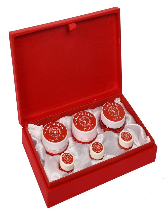 Naaz Brightening Kit (Size - Big) (700 gms) (Package Includes Scrub, Cream, Gel, Day Cream, Night Cream, Upper Cream) - Image 1