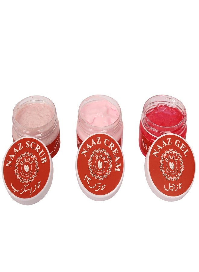 Naaz Brightening Kit (Size - Big) (700 gms) (Package Includes Scrub, Cream, Gel, Day Cream, Night Cream, Upper Cream) - Image 5