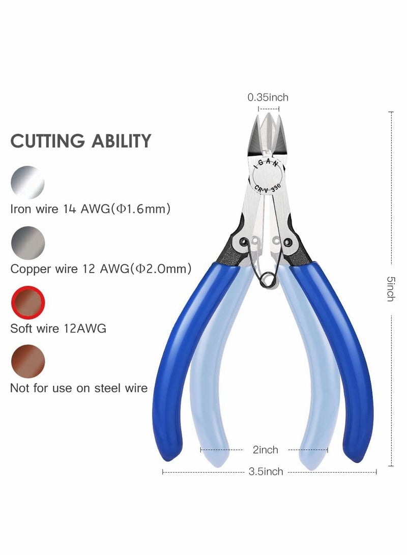 Wire Flush Cutters, Model Sprue Wire Clippers for Crafting - Image 2