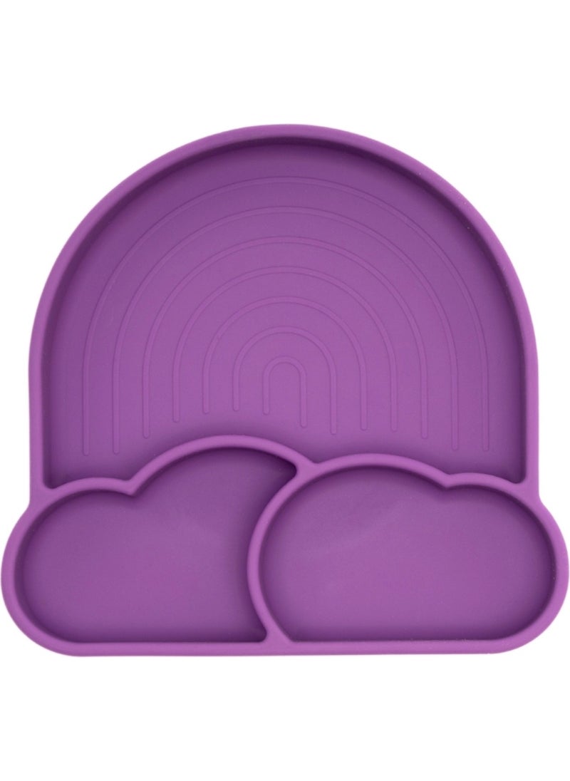 Schafer Babychefs Silicone Baby Feeding Set 2 Pieces-Purple  - Image 2