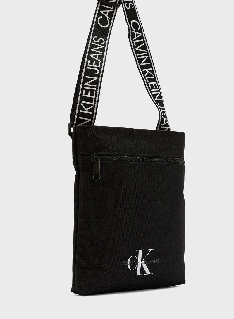Calvin Klein Jeans Flatpack Logo Messenger Bag