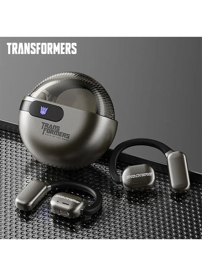 Transformers TF-T09 Wireless Bluetooth Earbuds Gaming Headphones Long Battery Life Headset Low Latency HIFI Stereo Sound with Music Noise Cancellation Calls Grey - Image 2