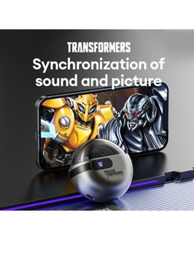 Transformers TF-T09 Wireless Bluetooth Earbuds Gaming Headphones Long Battery Life Headset Low Latency HIFI Stereo Sound with Music Noise Cancellation Calls Grey - Image 4