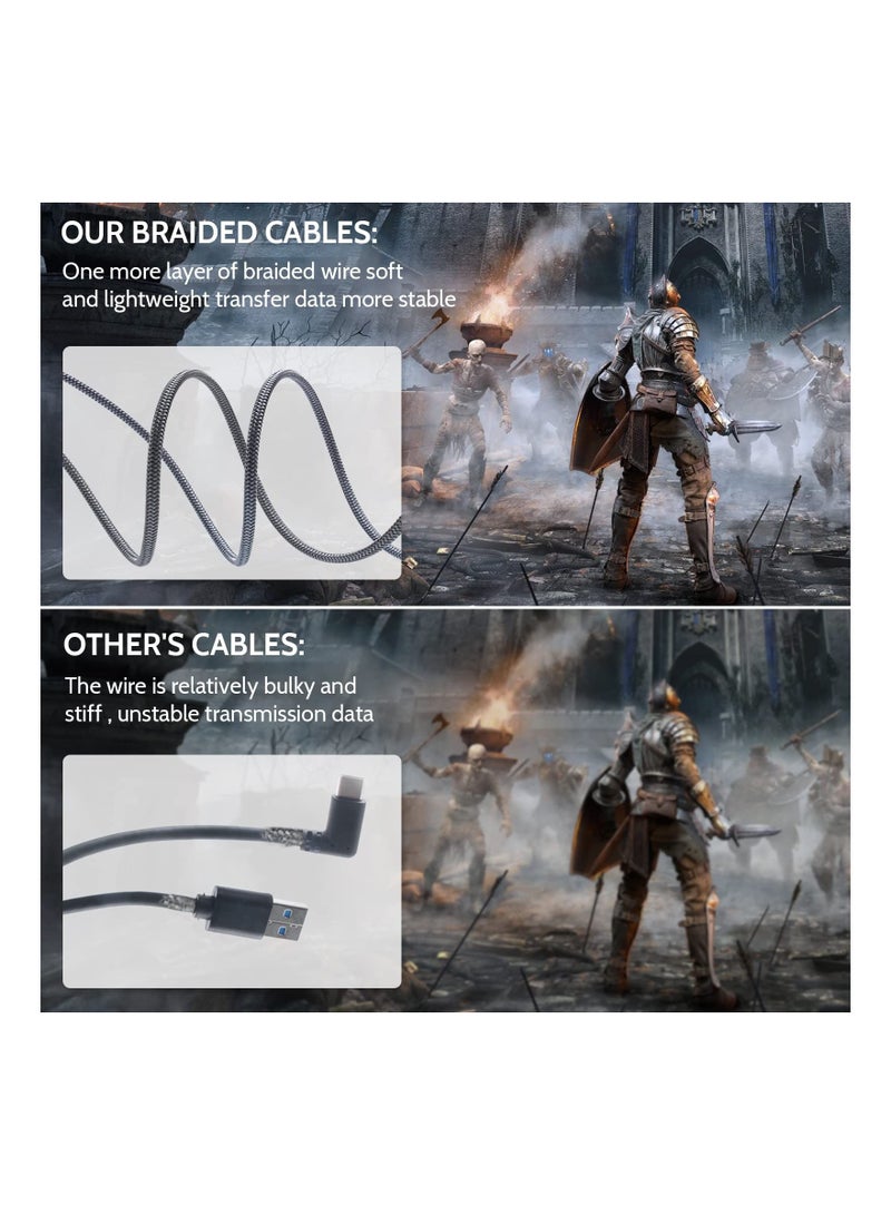 SYOSI Link Cable Compatible for Oculus Quest 2 20ft, Fast Charing & PC Data Transfer USB C 3.2 Gen1 Cable for VR Headset and Gaming - Image 4