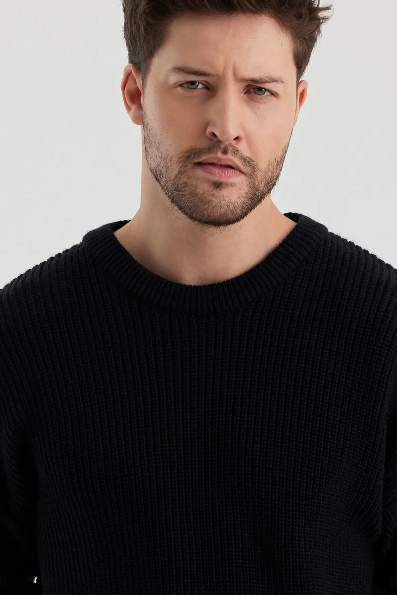 Cool Tarz Cool Style Men's Regular Fit Crew Neck Knitted Sweater