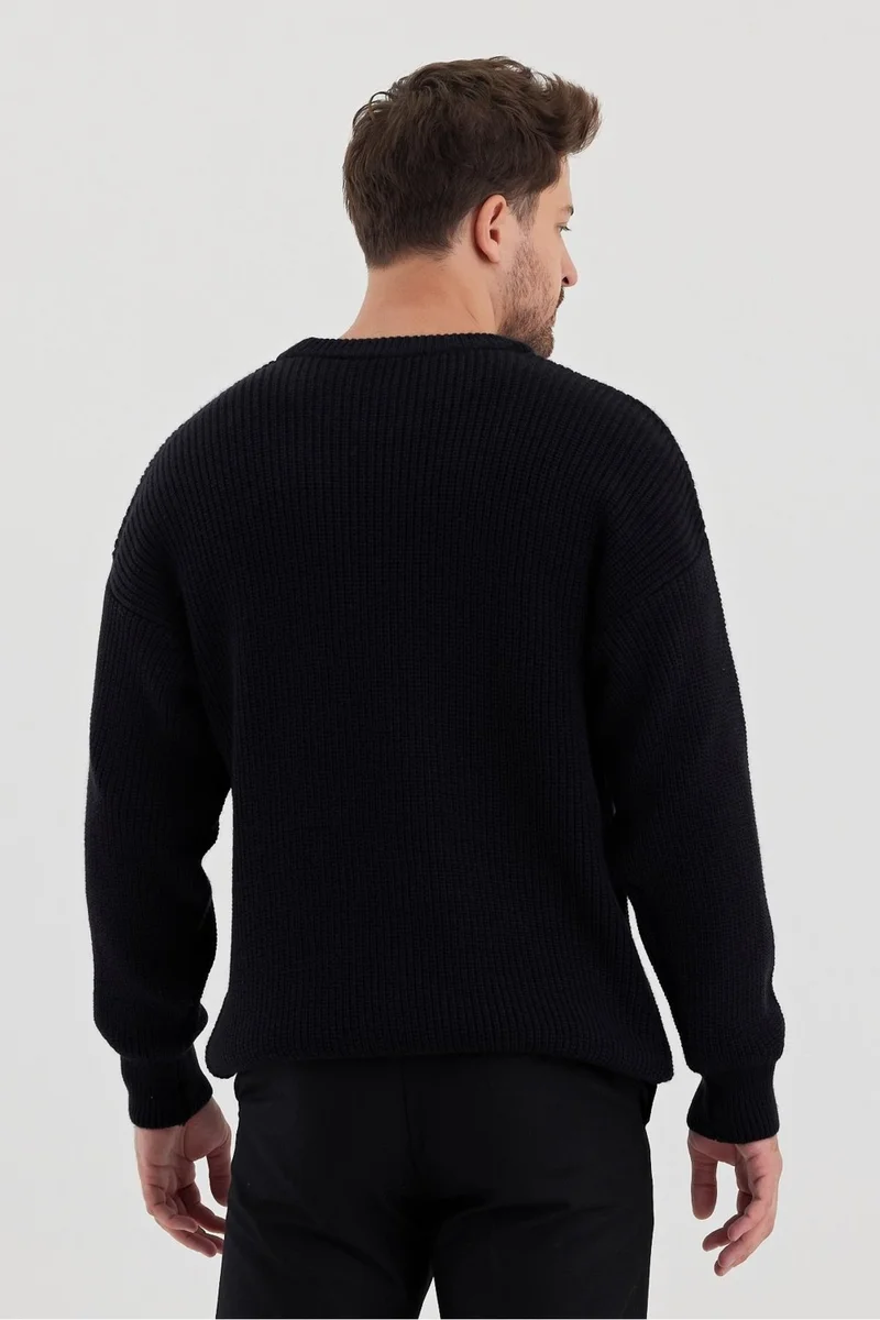Cool Tarz Cool Style Men's Regular Fit Crew Neck Knitted Sweater